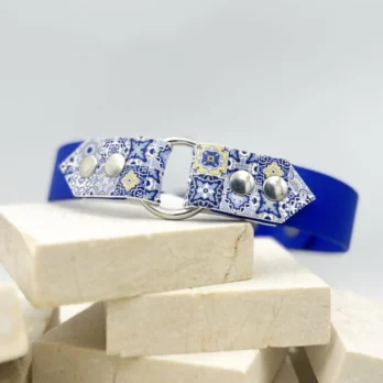Azulejo - Collier Biothane® Azulejo Demeter - Keros and Co